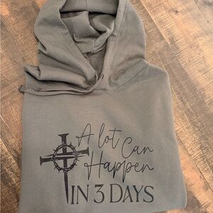 Gray Graphic Hoodie